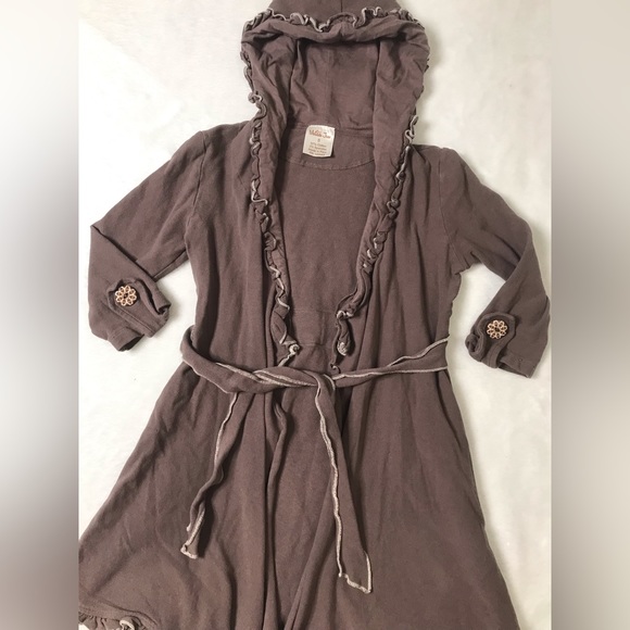 Girl’s Matilda Jane Size 8 Brown Light Jacket Robe Coverup - Picture 2 of 9